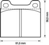 BENDIX 571279B Brake Pad Set, disc brake